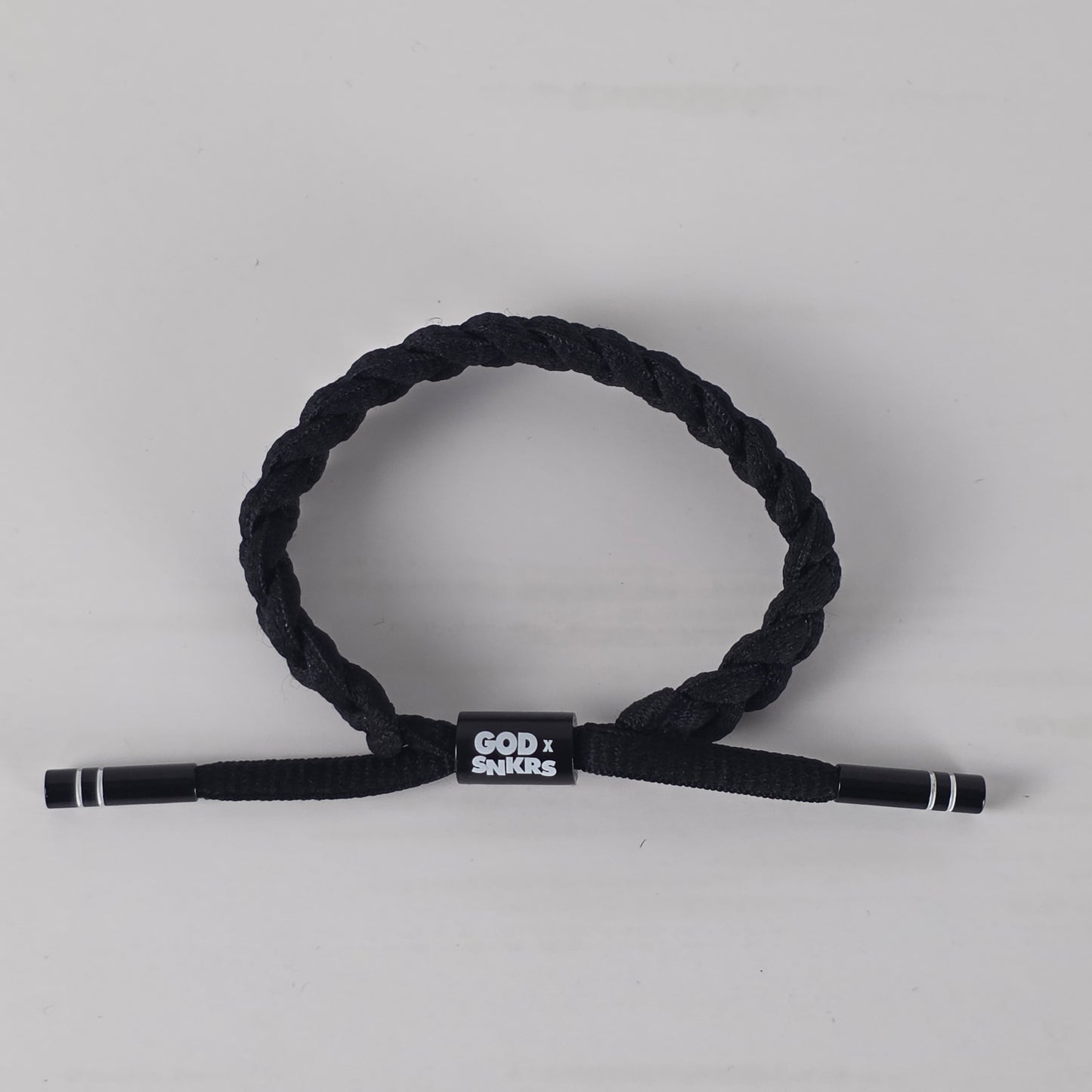 GOD x SNKRS Laced in His Image Shoelace Wristband - Black