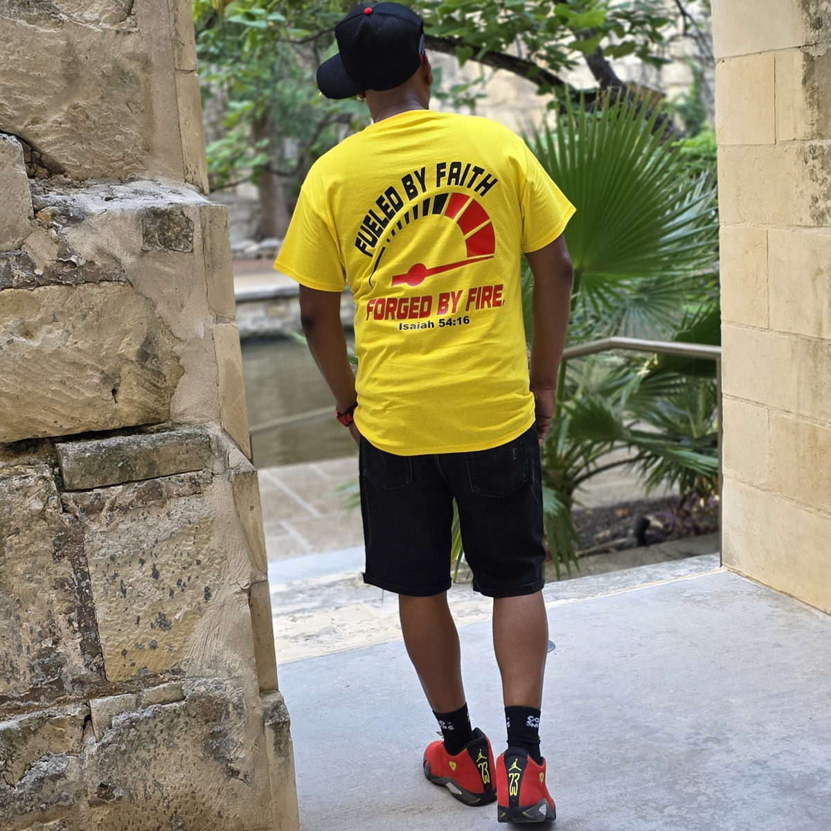 GOD x SNKRS God First. Sneakers Second. Fueled by Faith - Yellow Ferrari