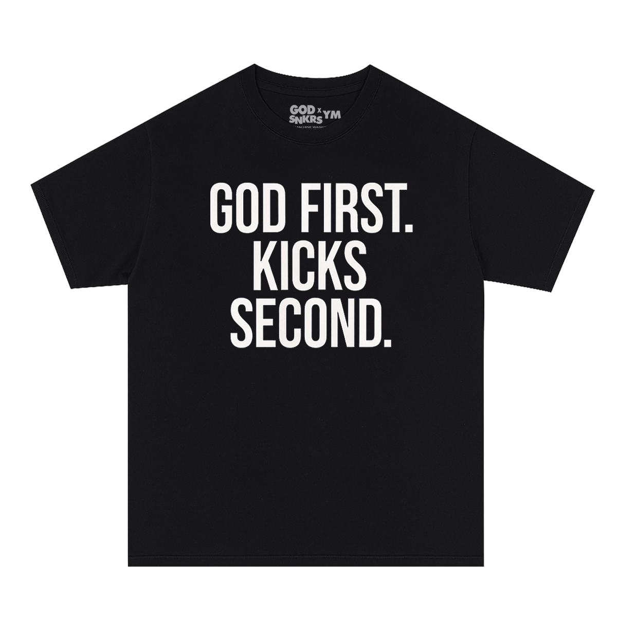GOD FIRST. KICKS SECOND. YOUTH Heavyweight Tee