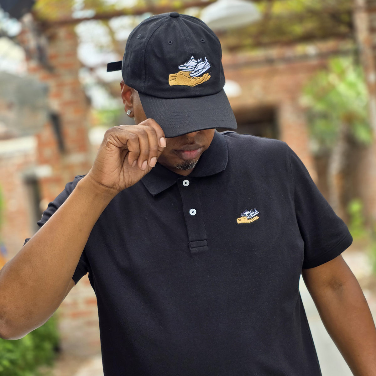 GOD x SNKRS Premium Stretch Classic Fit Polo - Classic Black