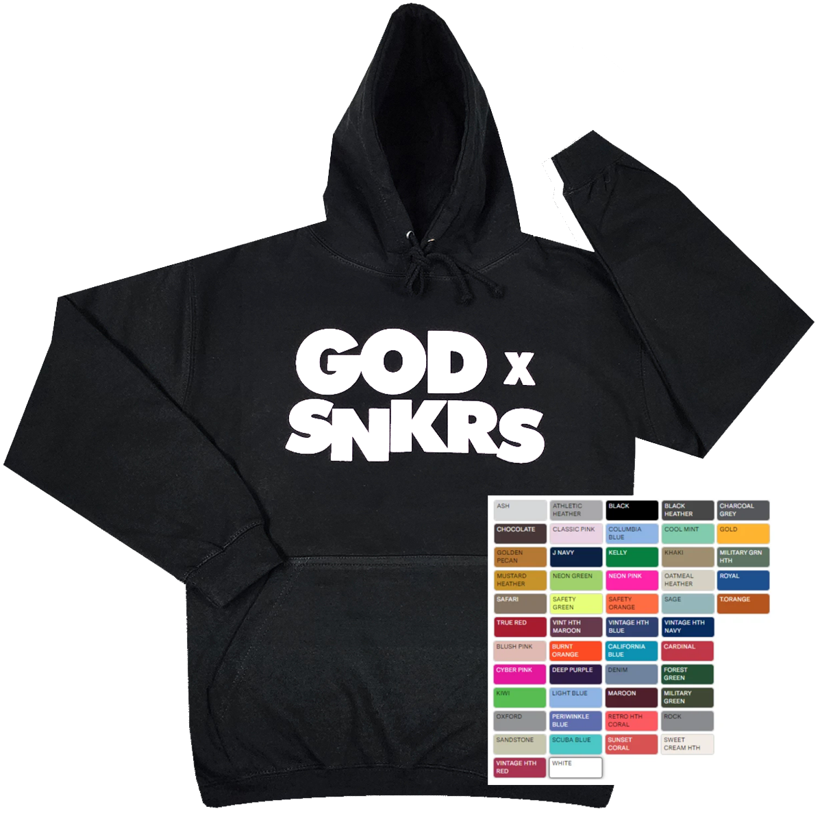 ***Limited Edition Semi-Custom Hoodie - GOD x SNKRS (OG)