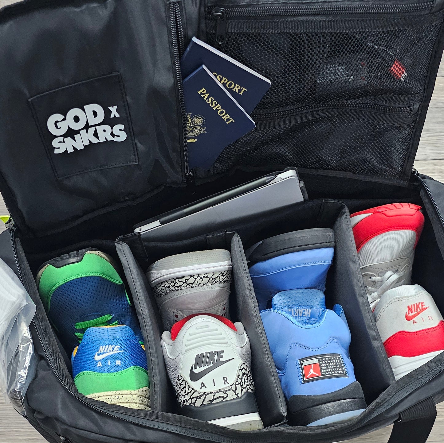 GOD x SNKRS Go Ye Therefore Sneaker Bag
