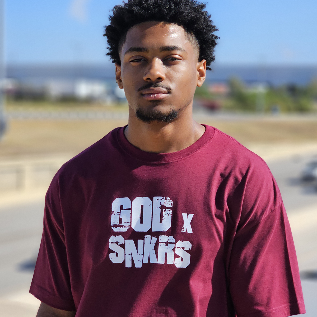 GOD x SNKRS Walk by Faith in Dope Sneakers - Maroon