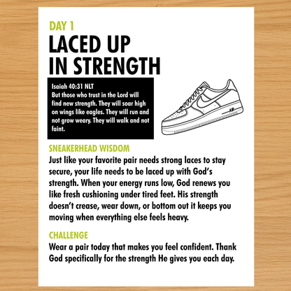 The 15-Day Sneakerhead Faith Challenge E-Book