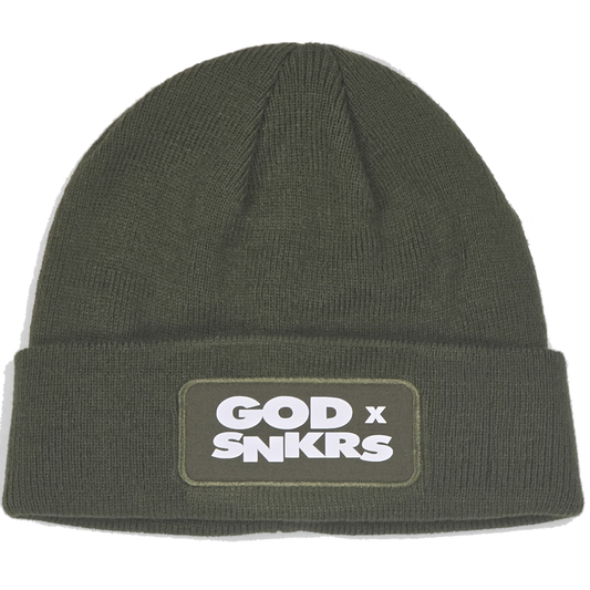 GOD x SNKRS Army of God Green Beanie