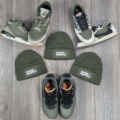 GOD x SNKRS Army of God Green Beanie