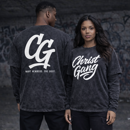 Christ Gang Stacked Acid Tee