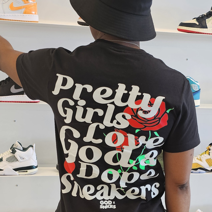 GOD x SNKRS Pretty Girls Love God and Dope Sneakers
