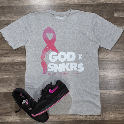GOD x SNKRS 2025 Every Step of the Fight Breast Cancer Awareness Tee
