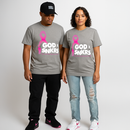 GOD x SNKRS 2025 Every Step of the Fight Breast Cancer Awareness Tee