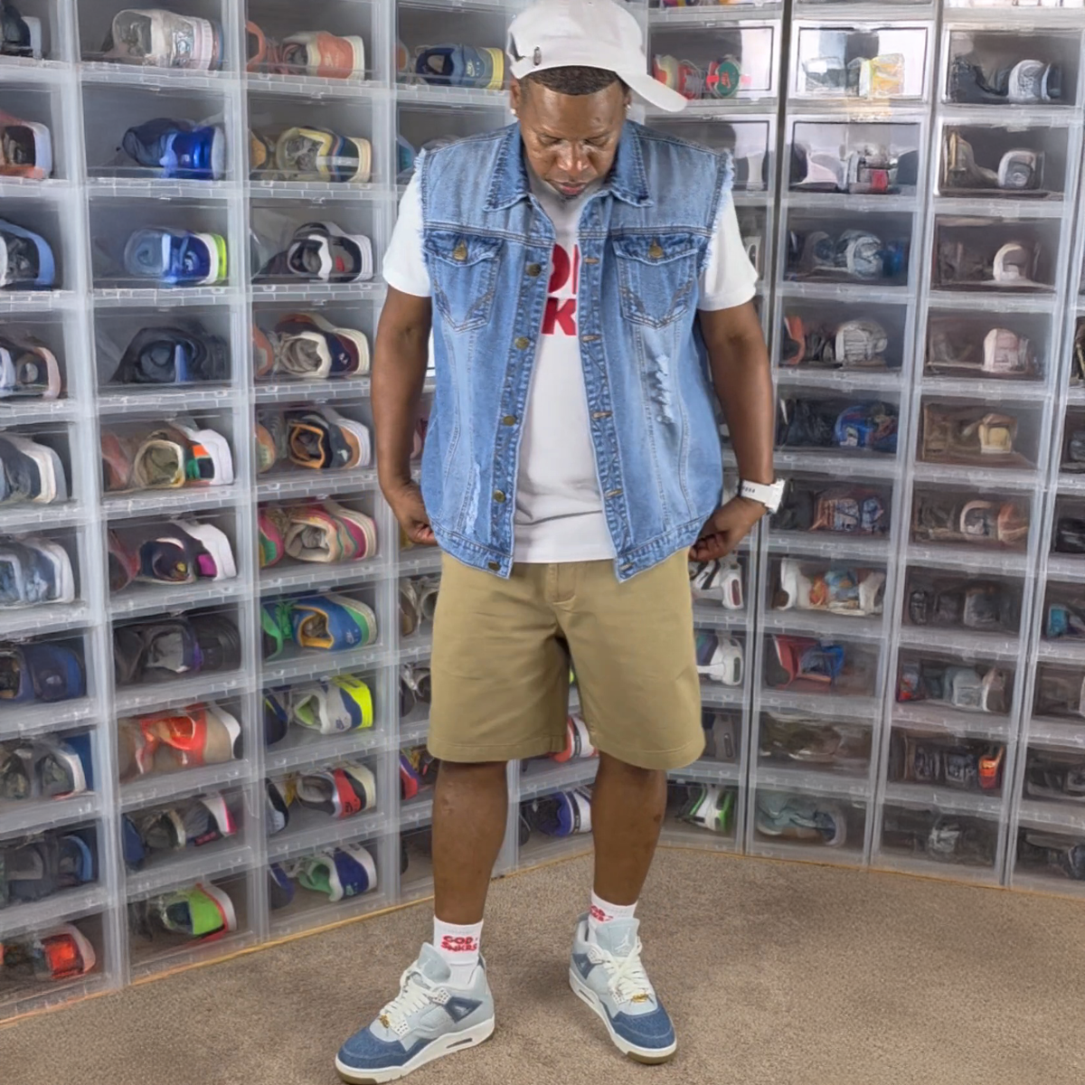 GOD x SNKRS Armor of Faith Denim Vest