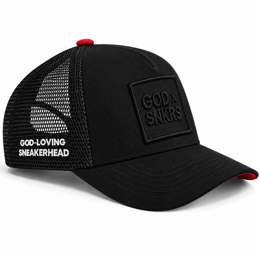 GOD x SNKRS Bred of Heaven Trucker Cap