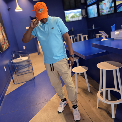 GOD x SNKRS Premium Stretch Classic Fit Polo - Ocean Breeze