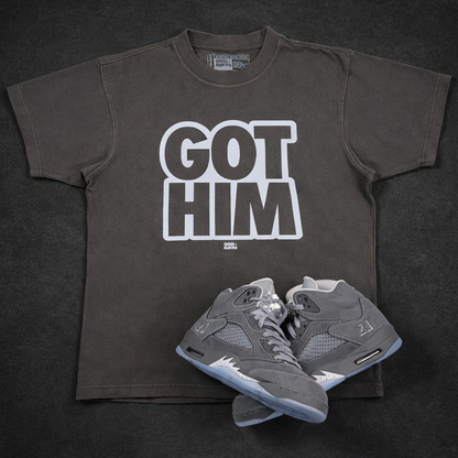 GOD x SNKRS GOT HIM UNafraid Wolf Grey Super Heavyweight Tee
