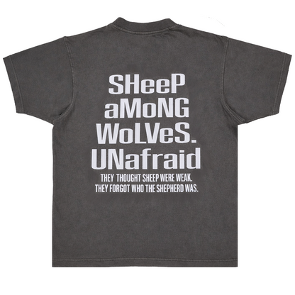 GOD x SNKRS GOT HIM UNafraid Wolf Grey Super Heavyweight Tee