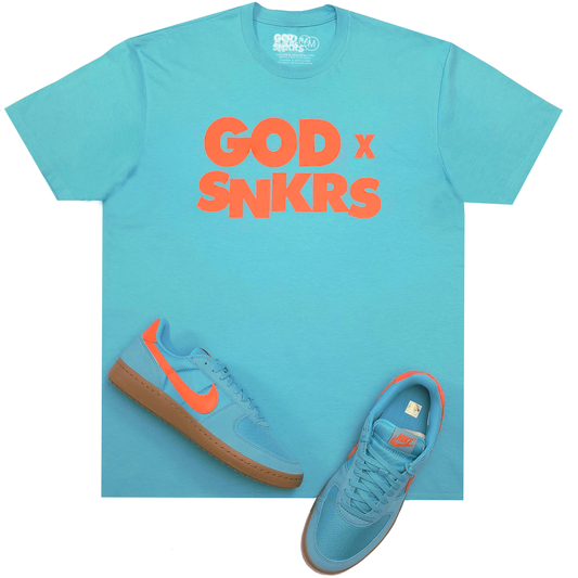 GOD x SNKRS OG Logo Tee & Sneaker Combo - Living Water