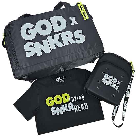 GOD x SNKRS Go Ye Therefore Sneaker/Storage Bag Bundle