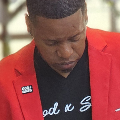 GOD x SNKRS Black Hat and Lapel Pin