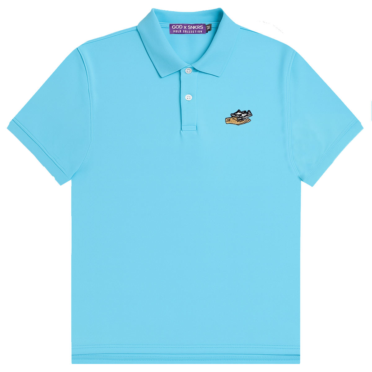 GOD x SNKRS Premium Stretch Classic Fit Polo - Ocean Breeze