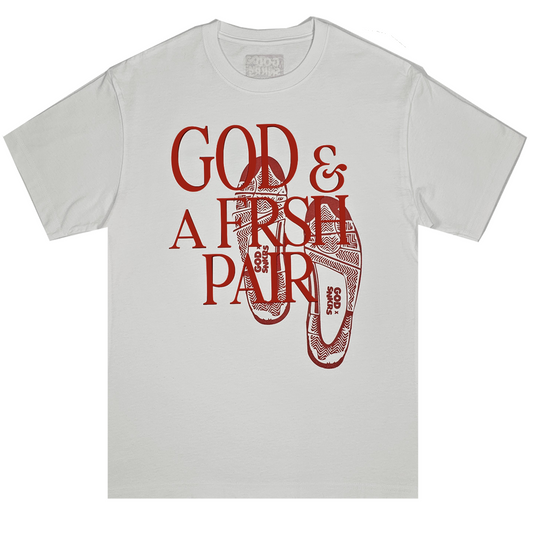 GOD x SNKRS GOD and a FRSH PAIR Brick x Brick Heavyweight Tee