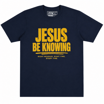 Jesus Be Knowing - Golden Navy