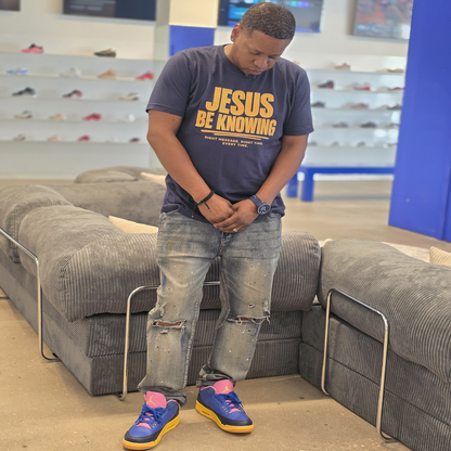 Jesus Be Knowing - Golden Navy