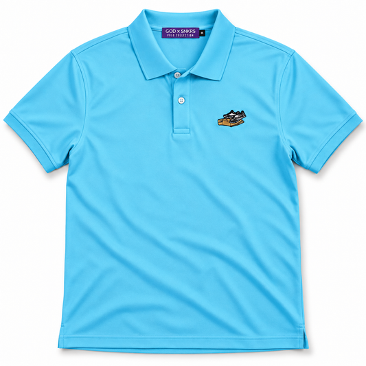 GOD x SNKRS Premium Stretch Classic Fit Polo - Caribbean Breeze