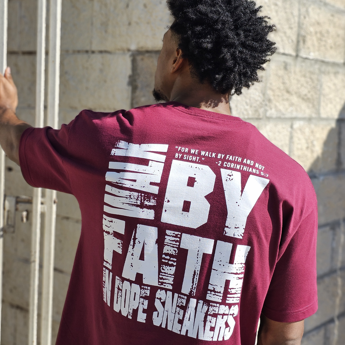 GOD x SNKRS Walk by Faith in Dope Sneakers - Maroon