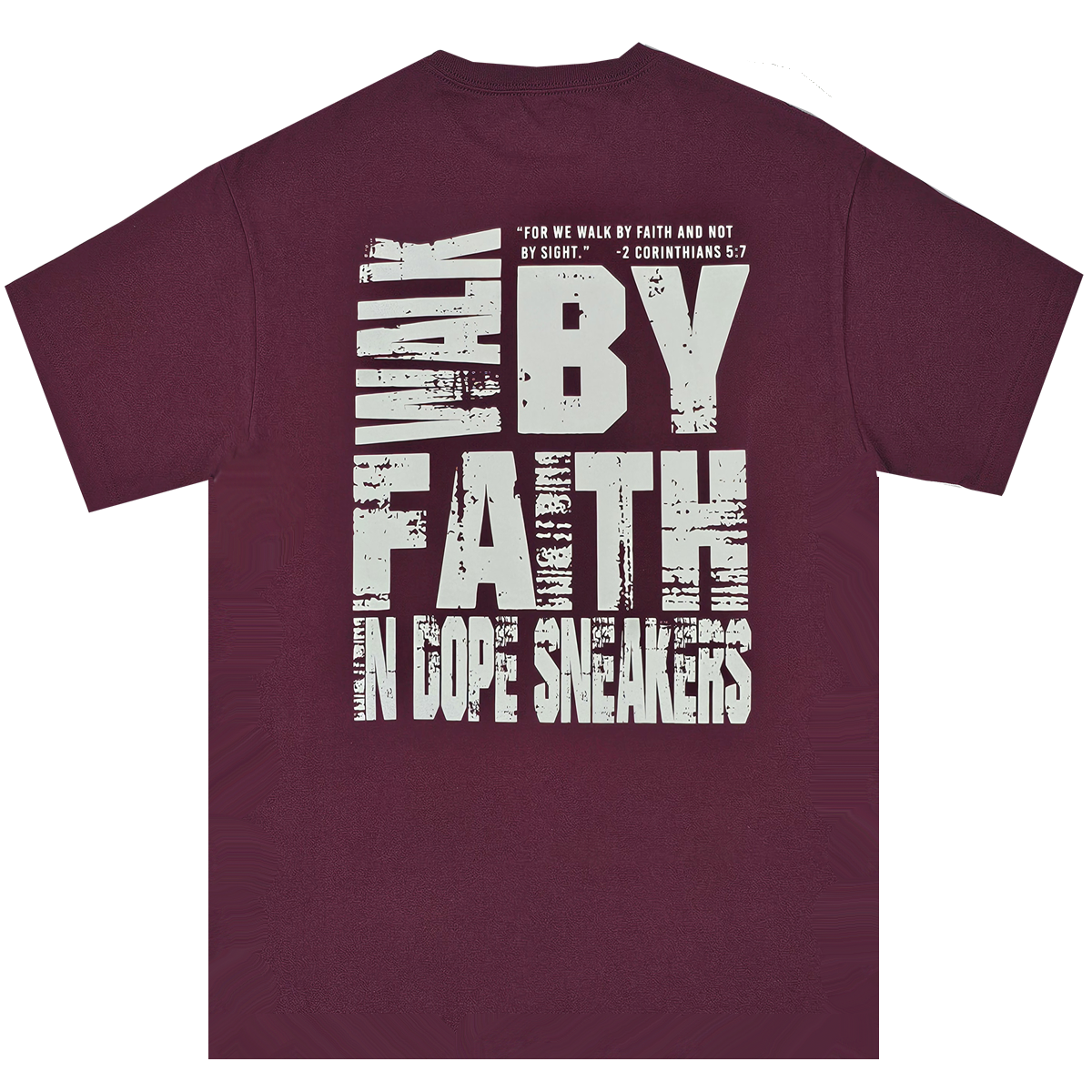 GOD x SNKRS Walk by Faith in Dope Sneakers - Maroon