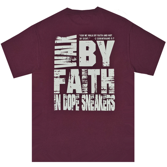 GOD x SNKRS Walk by Faith in Dope Sneakers - Maroon