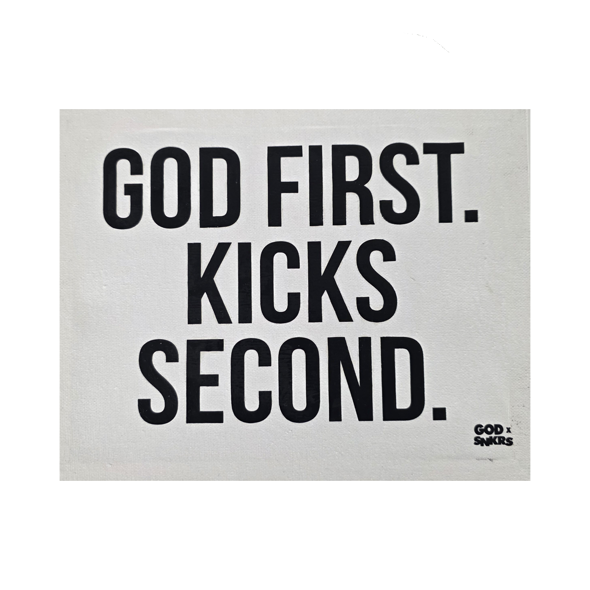 GOD x SNKRS 8 x 10 Canvas Wall Art