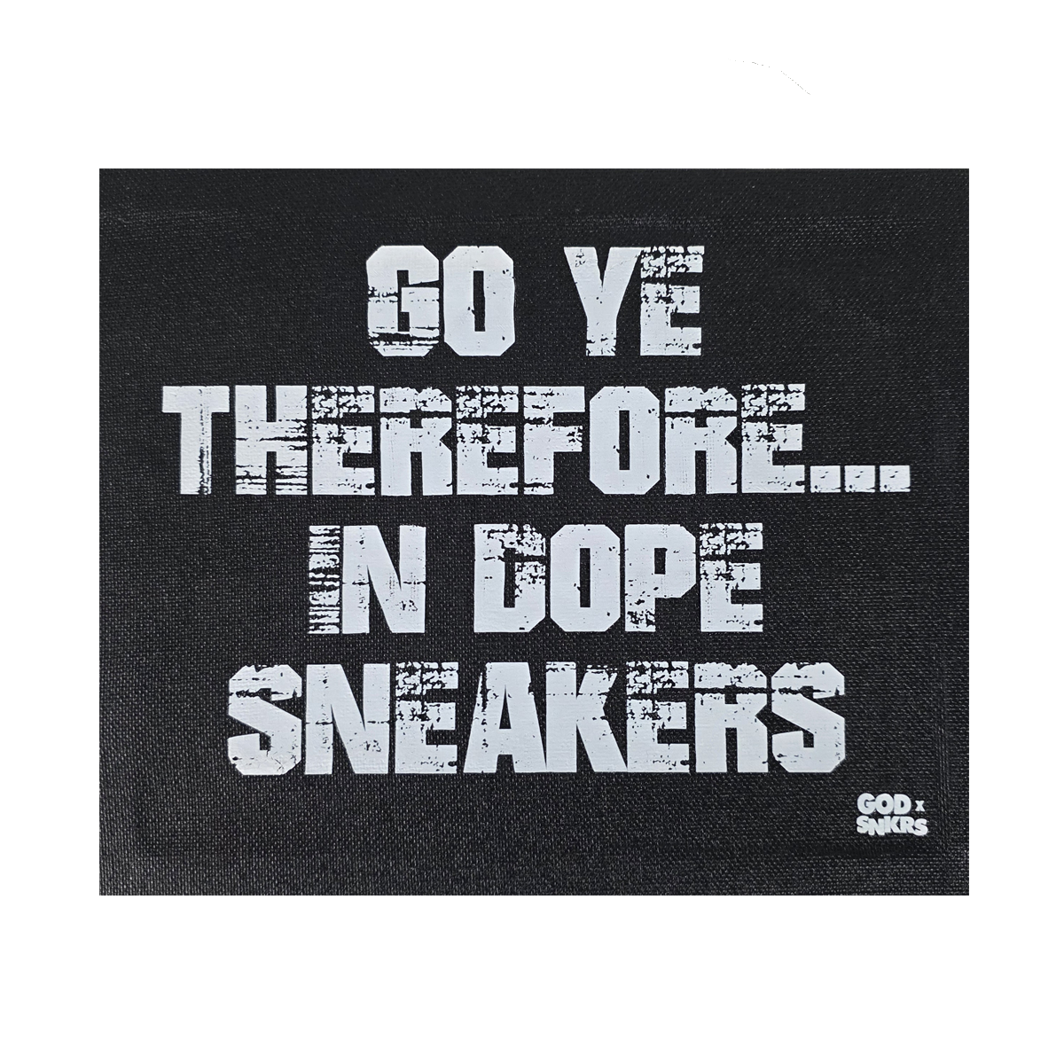 GOD x SNKRS 8 x 10 Canvas Wall Art