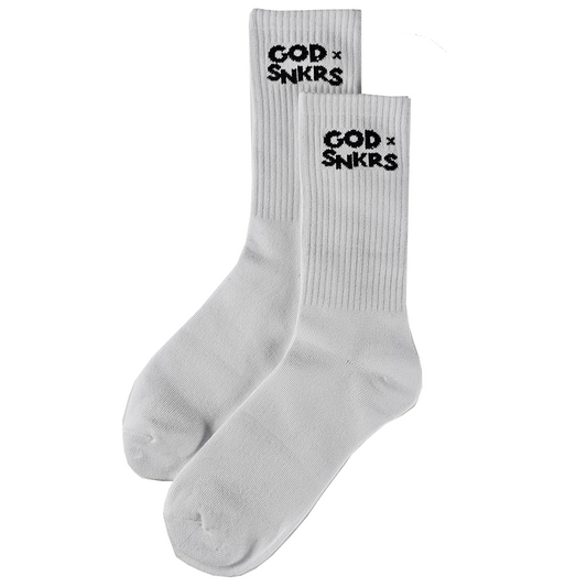 GOD x SNKRS White Firm Footing Socks