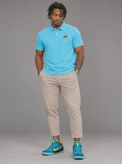GOD x SNKRS Premium Stretch Classic Fit Polo - Caribbean Breeze