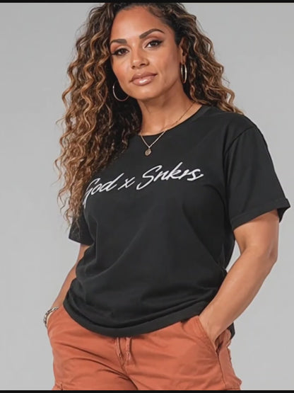 GOD x SNKRS Scripted Heavyweight Tee