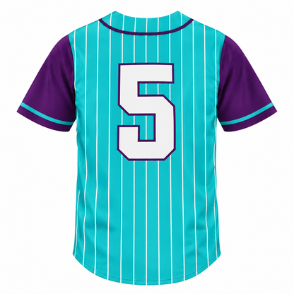GOD x SNKRS Pin-Stripe Jersey - Grape