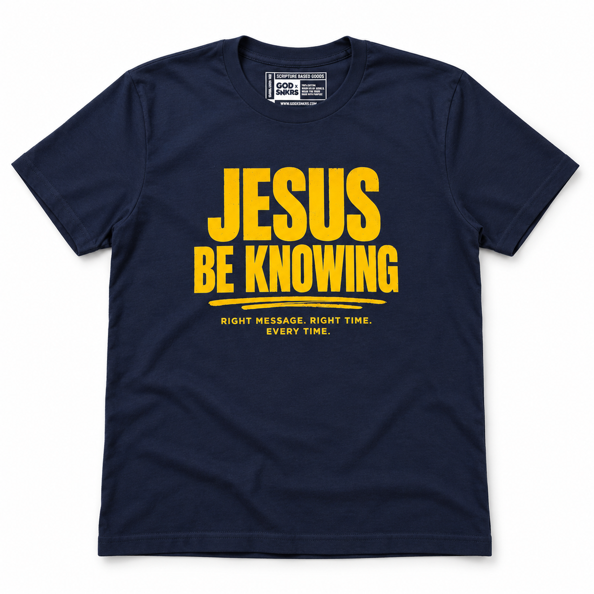 Jesus Be Knowing - Golden Navy