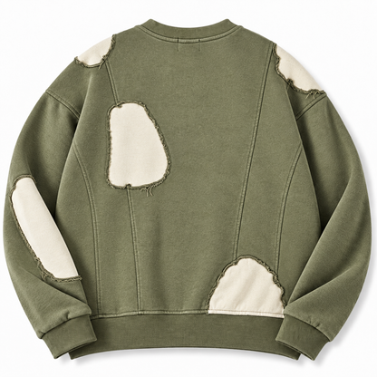 GOD x SNKRS Olive Leaf Fully Custom Distressed Sweater + FREE Matching Trucker