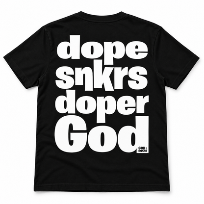Dope SNKRS Doper GOD Black and White Keys Tee