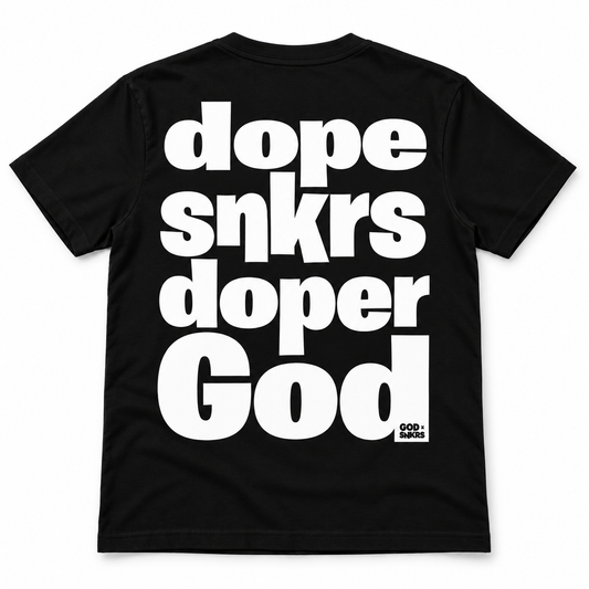 Dope SNKRS Doper GOD Black and White Keys Tee