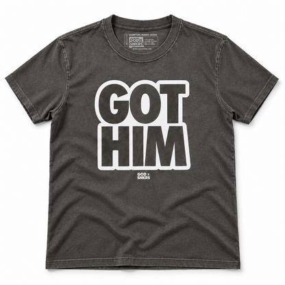 GOD x SNKRS GOT HIM UNafraid Wolf Grey Super Heavyweight Tee