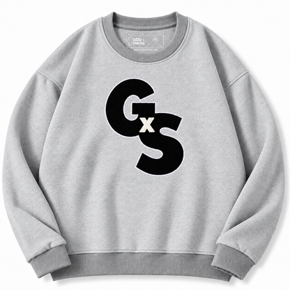 GOD x SNKRS Metallic Grey GxS Chenille Crewneck